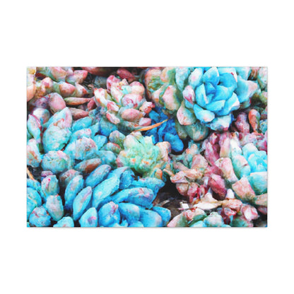 "Blooming Haven" - Canvas - Succulent