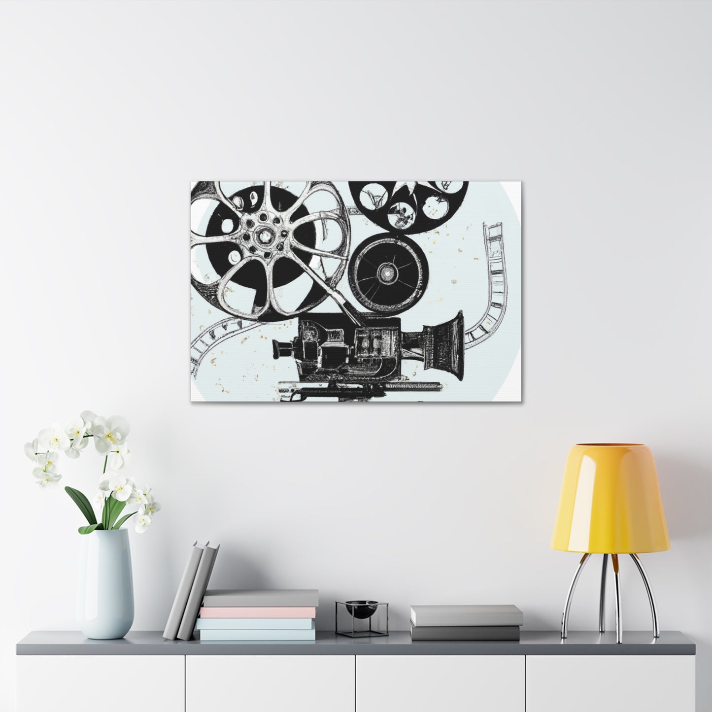 The Reel Spinners - Retro Music and Film Canvas