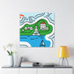 Lakefront Sparkles - Minimalism - Canvas
