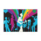 "Electric Blueberry - Retro Music" - Canvas