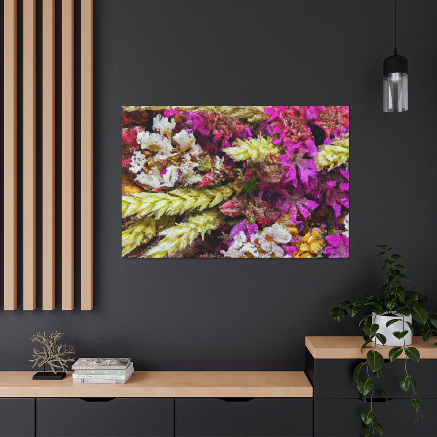 Flower Bed Fantasy. - Canvas - Floral