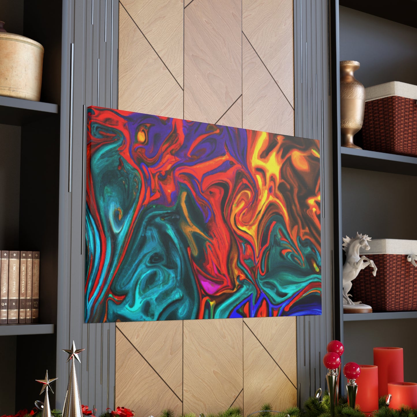 Up In Flames - Canvas - Abstract