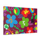 "Heavenly Petal Parade" - Floral Canvas