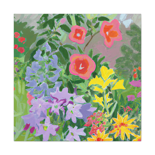 Trellis of Blooms. - Floral Canvas