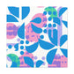 Blue Pinky - Floral Canvas