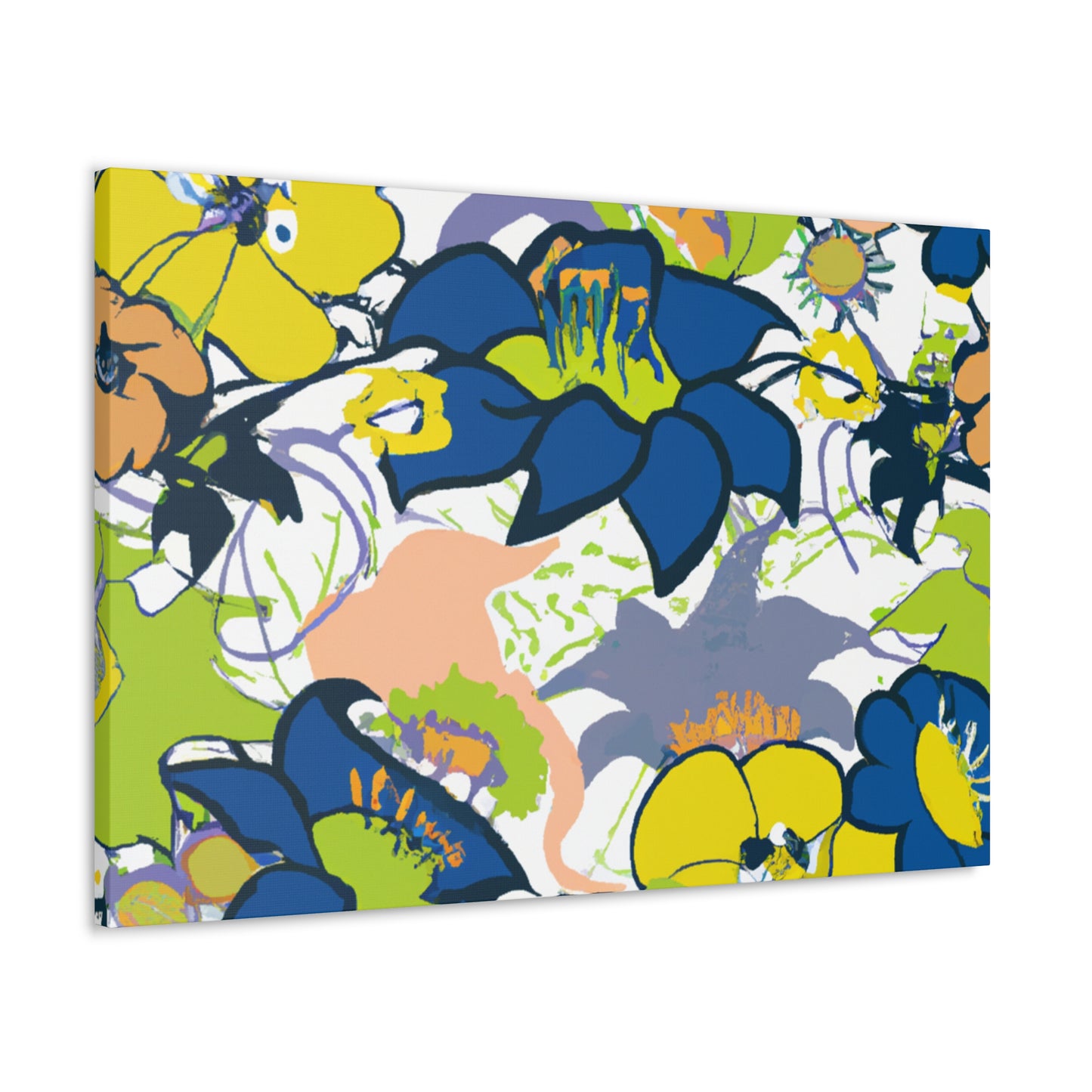 Petal Poetry - Floral Canvas