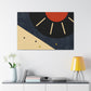 Rays - Retro Music Midcentury Canvas