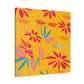 Orangelust - Floral - Canvas