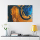 Golden Wave- Abstract Canvas