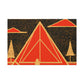 Electric Pyramid - Midcentury Canvas