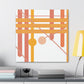 Lagoon Paradise - Midcentury - Canvas