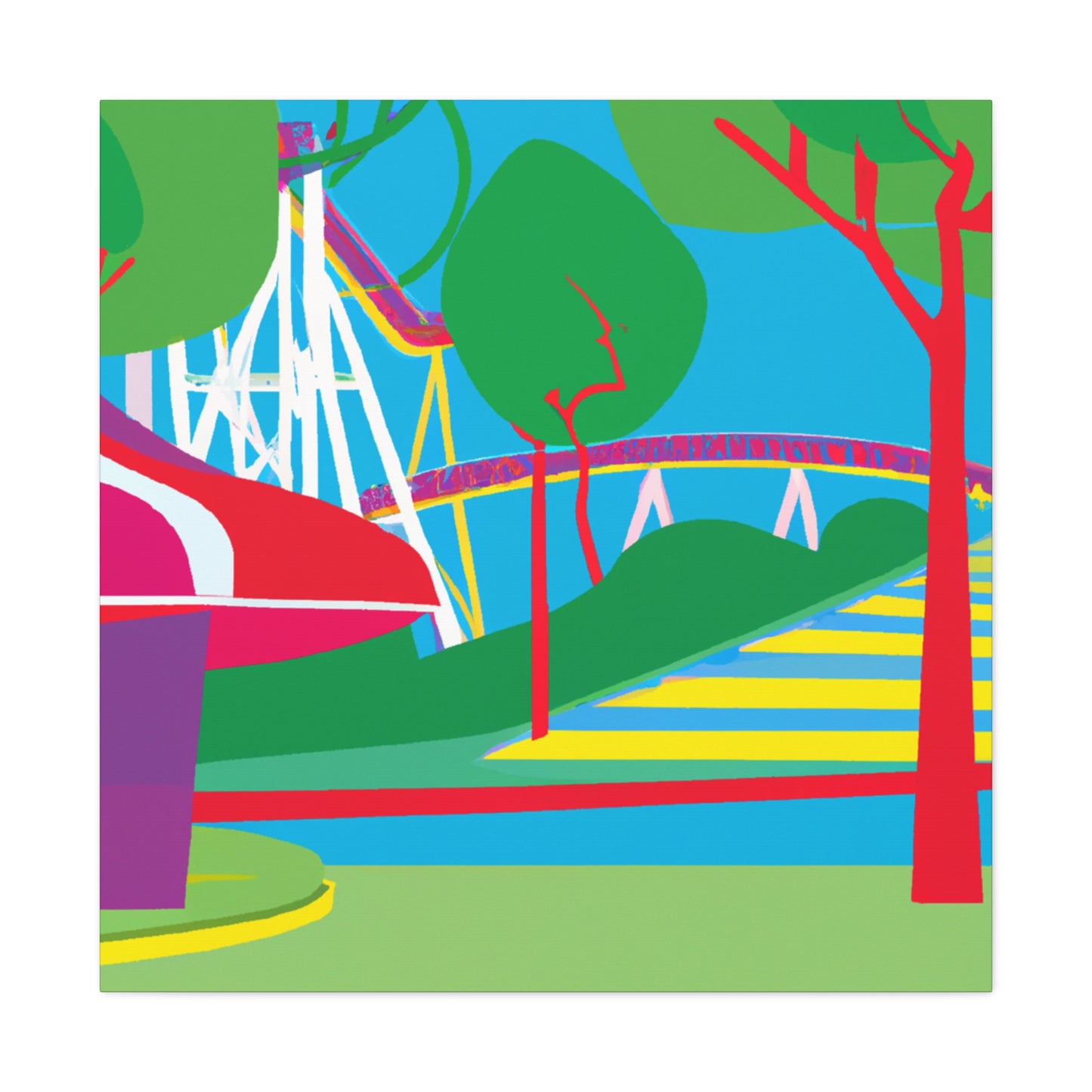 Petunia Paradise-Landscape - Canvas