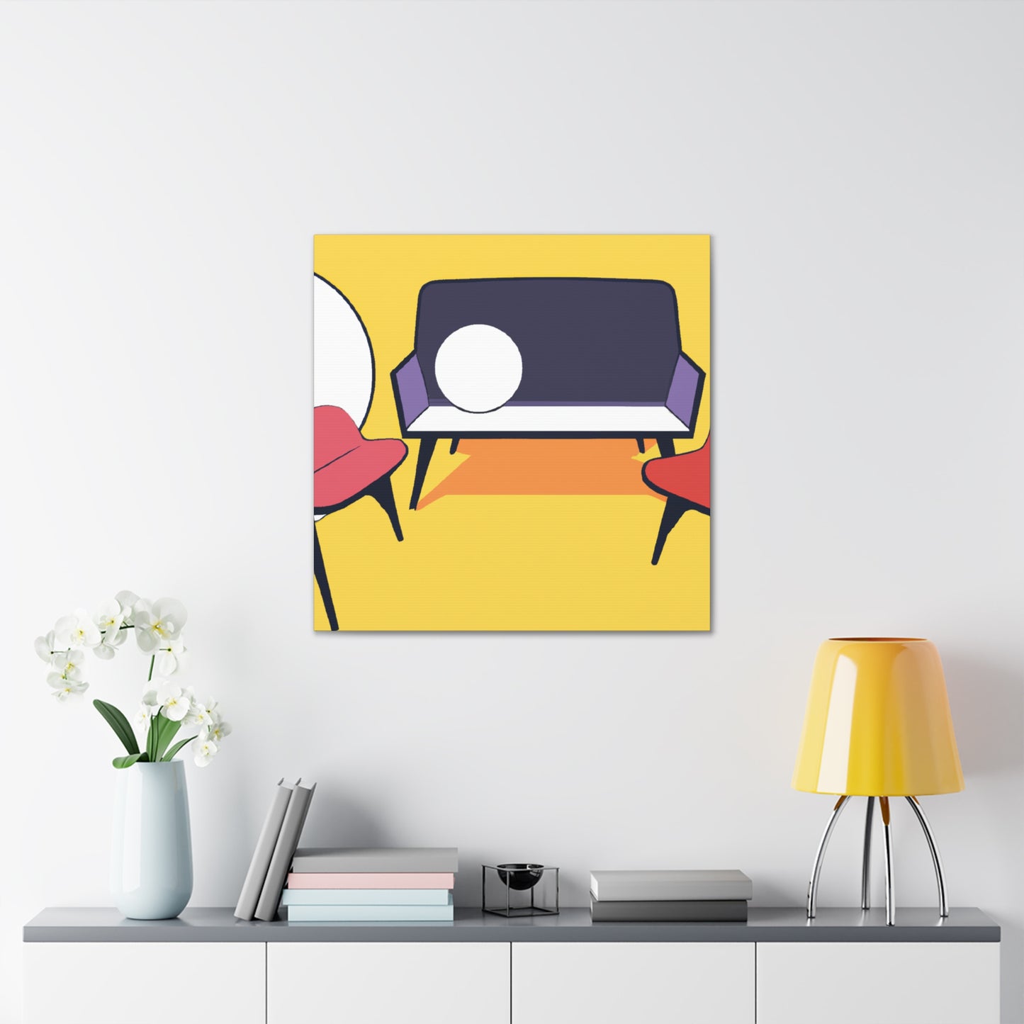Urban Oasis- Midcentury - Canvas
