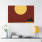 Peeking Ears - Midcentury Canvas