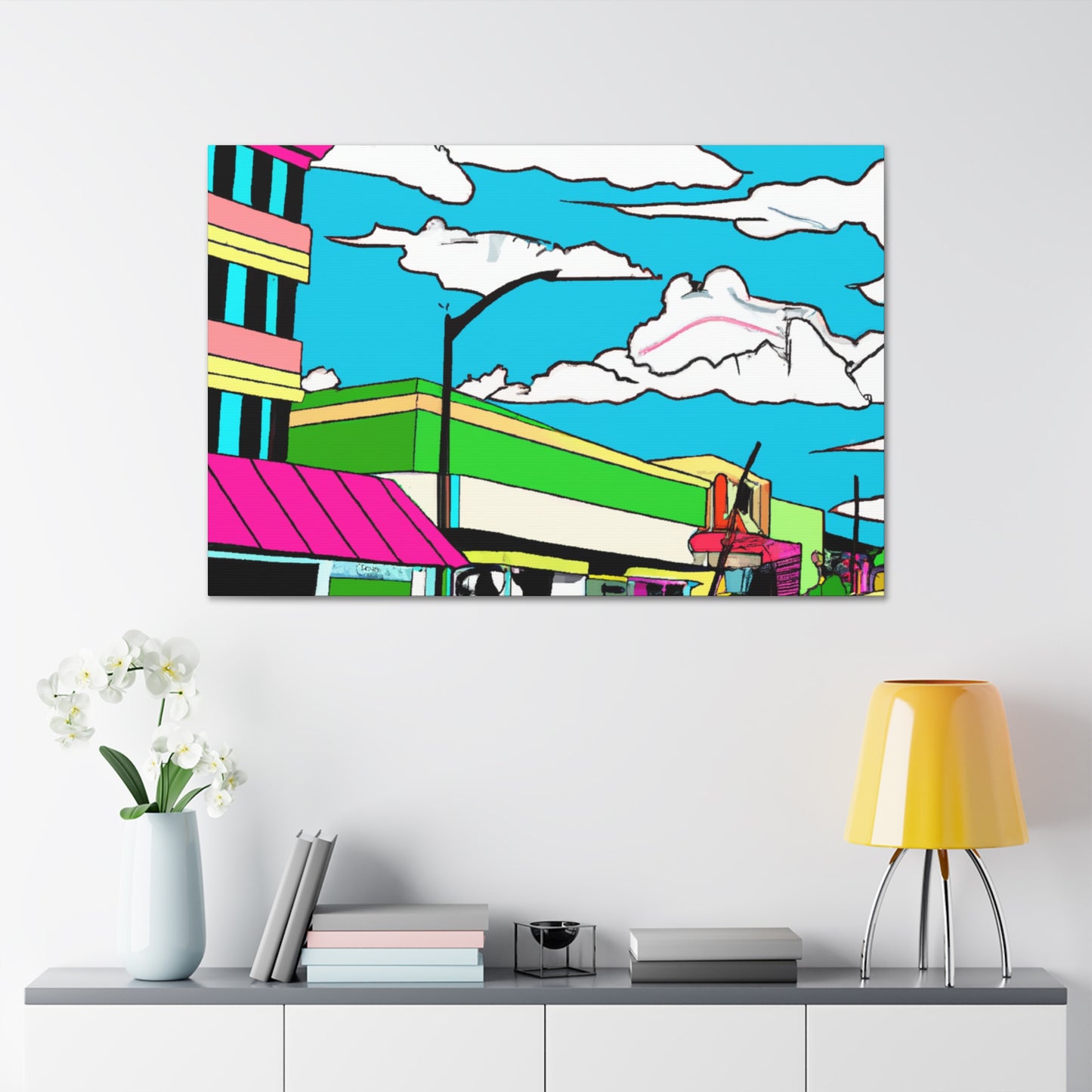 Sky View Way - Pop Art Canvas