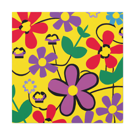 Flower Power Nap: Floral Canvas