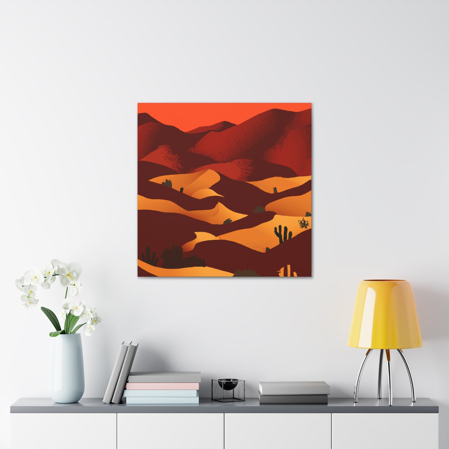 Retro Aesthetic - Vintage Contemporary - Desert - Canvas