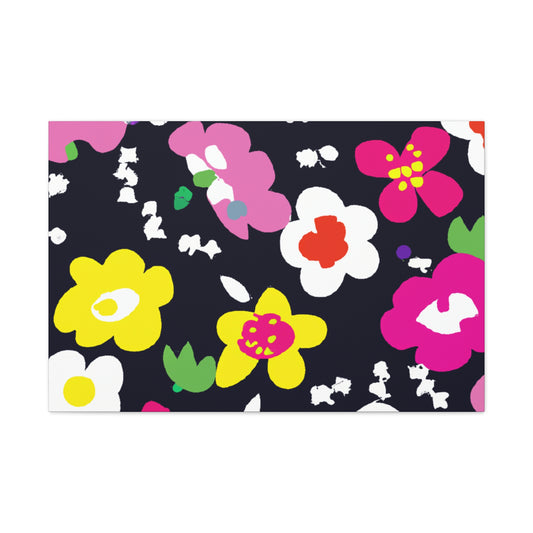Blissful Bloomies - Floral - Canvas