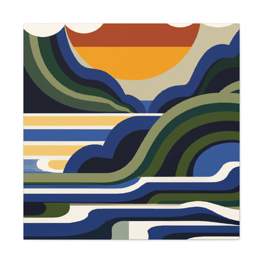Mount Potamus - Midcentury Canvas