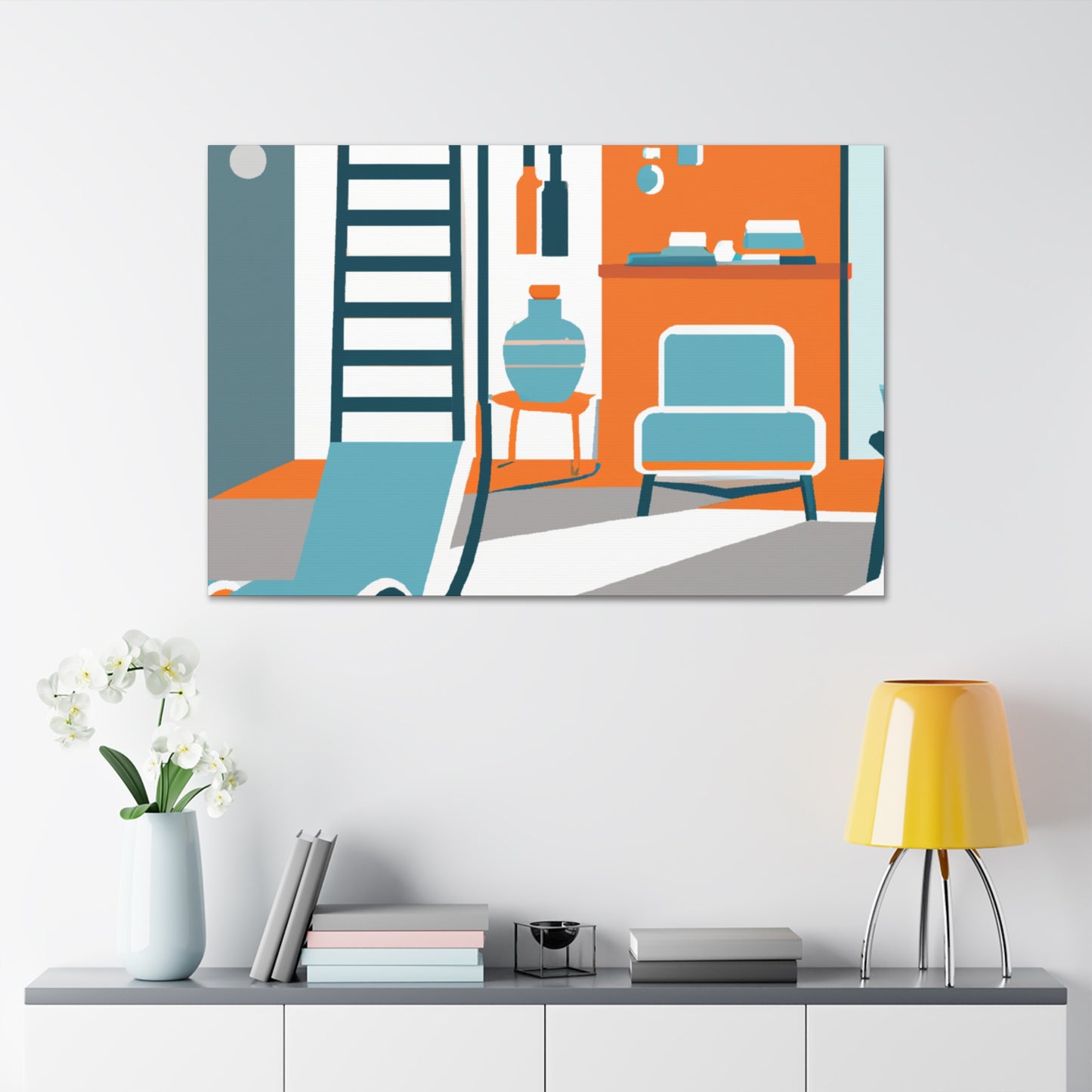 "Atomic Journey - Midcentury" - Canvas