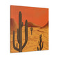 Mustique - Vintage Contemporary - Desert - Canvas