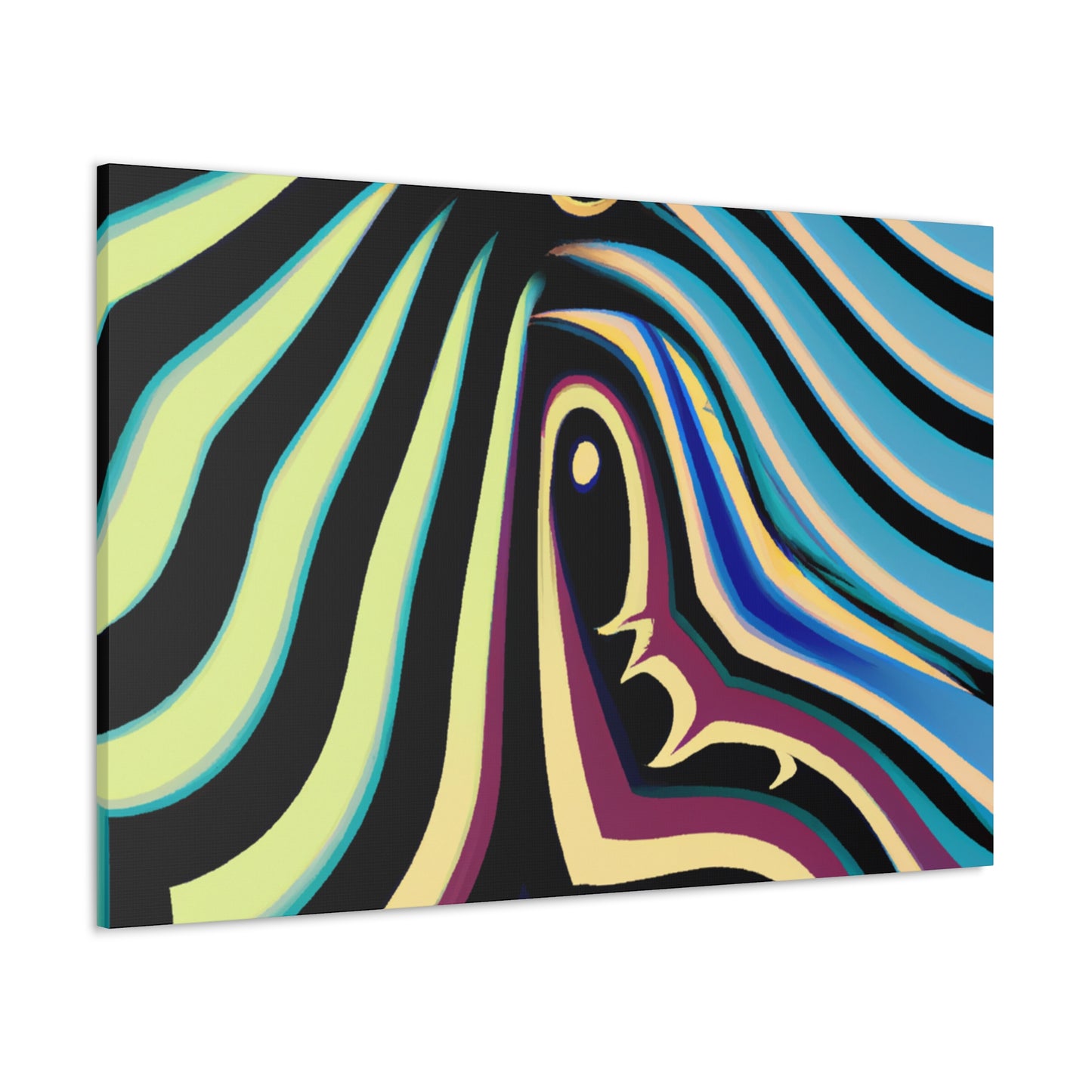 Azureaux- Abstract - Canvas