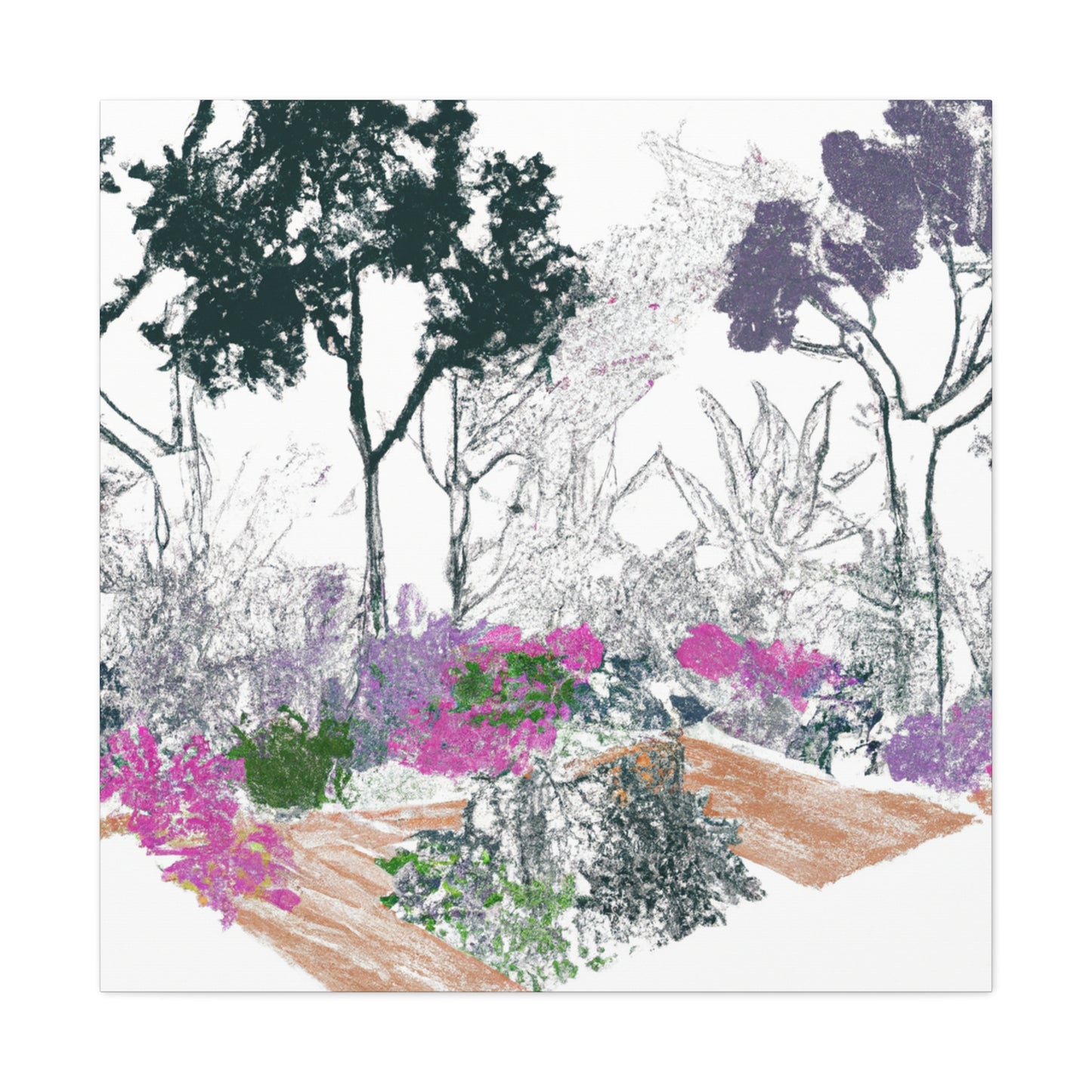 Garden Blooms - Landscape - Canvas