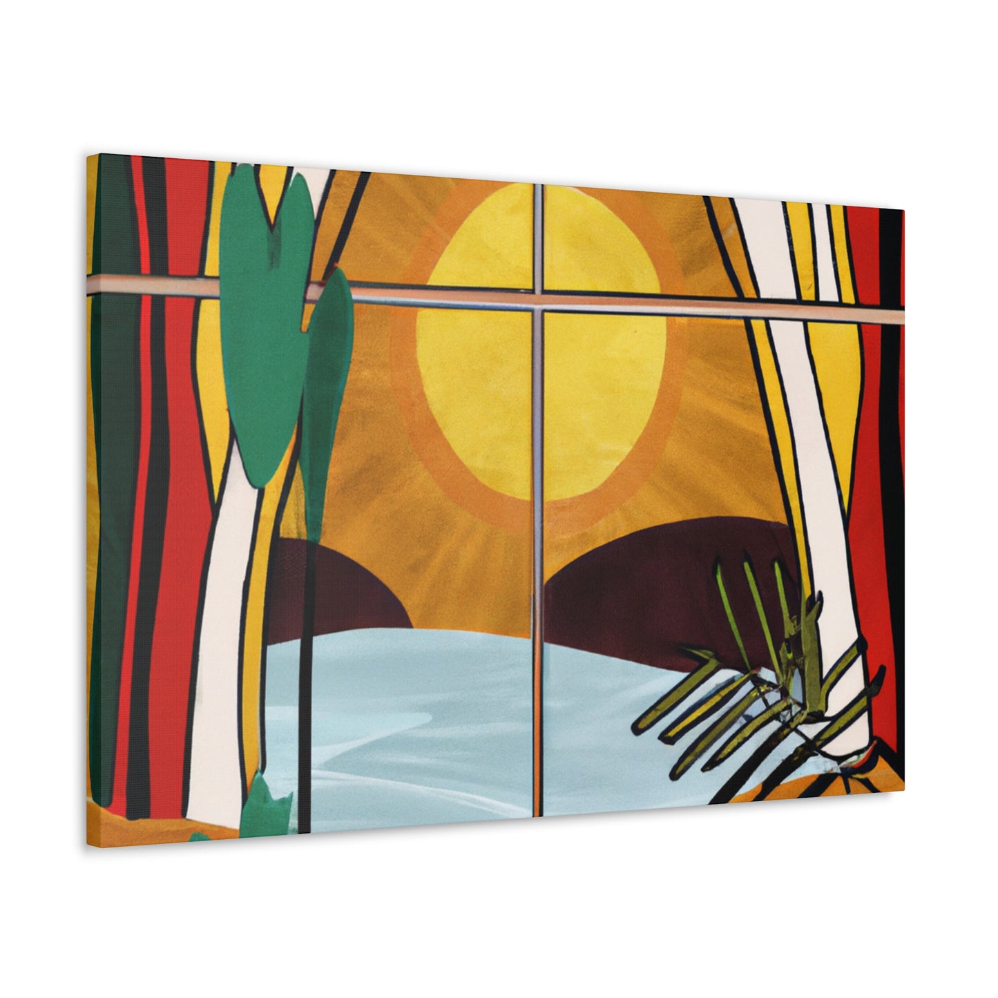 Radiant Reverie - Midcentury - Canvas