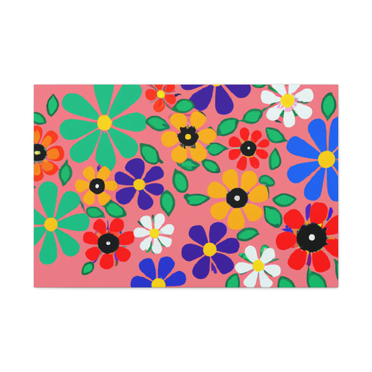 Primrose - Floral. - Canvas