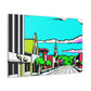 Sunset Drive-In Theater Street - Canvas - Pop Art