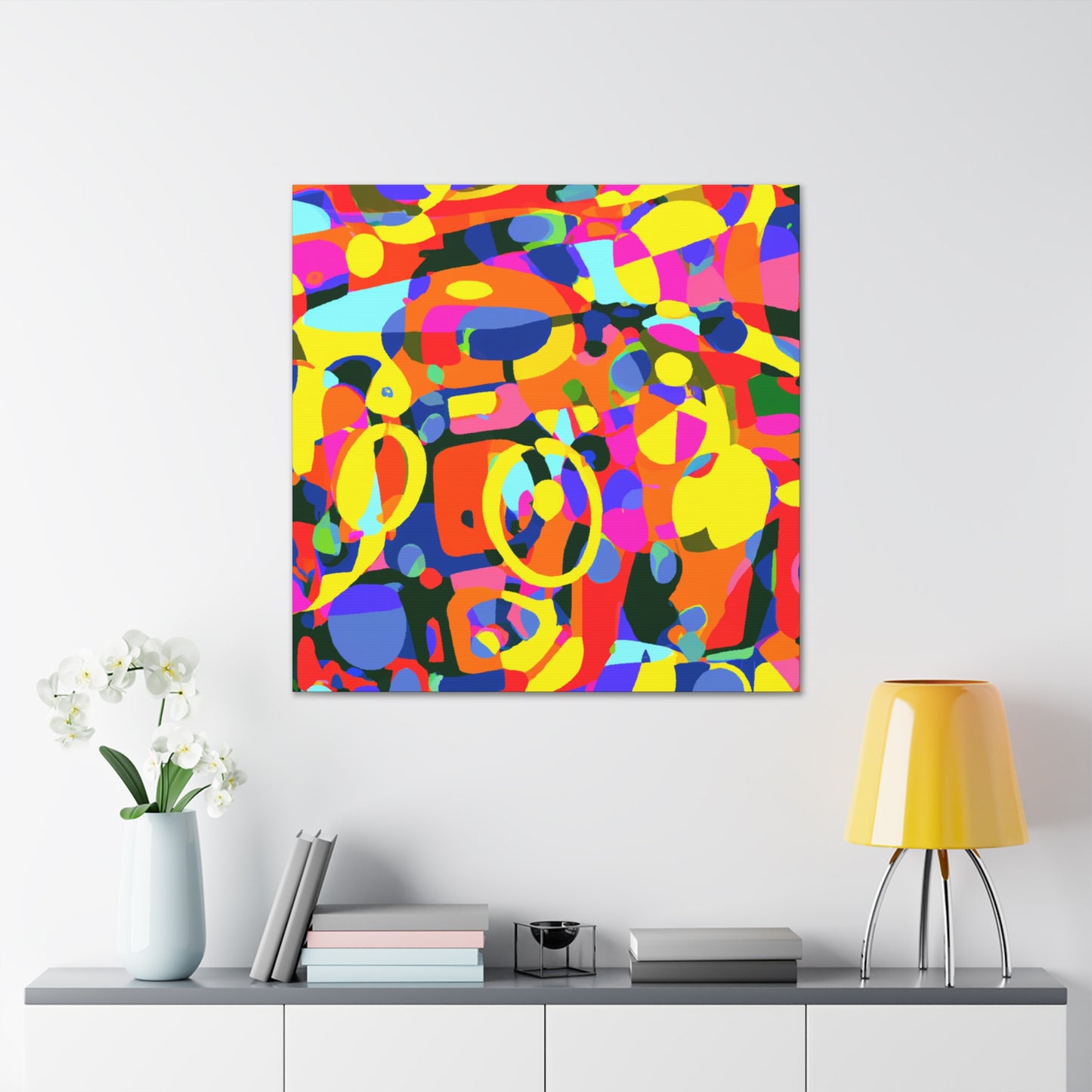 Aqua-Glow - Abstract - Canvas