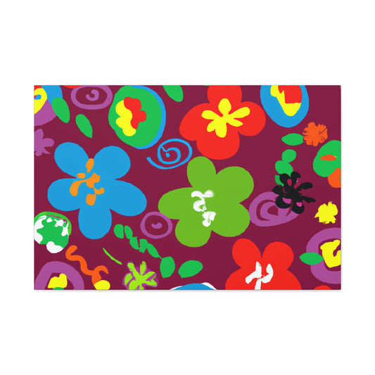 "Heavenly Petal Parade" - Floral Canvas