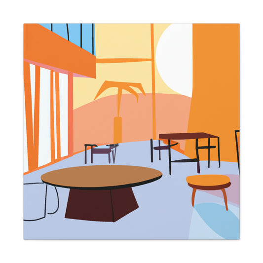 Mystic Glimmer- Midcentury - Canvas