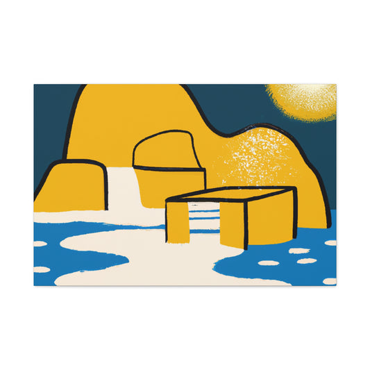 Zen Garden - Midcentury - Canvas