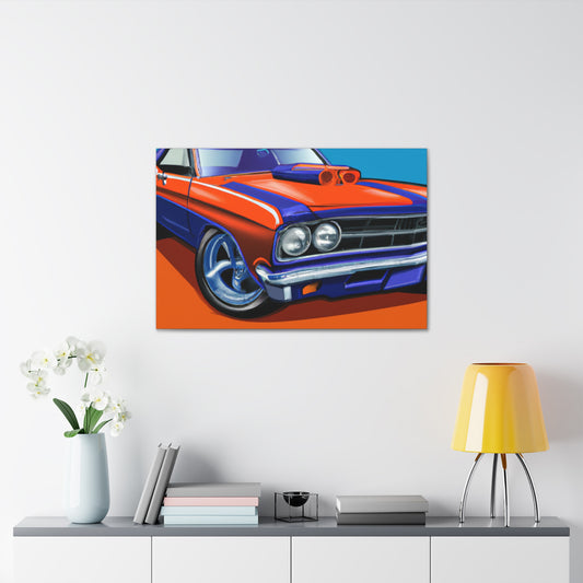 The Mustang Streaker - Automobile - Canvas