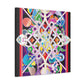 Jewel Snowflake- Glass Canvas