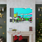 Sunset Drive-In Theater Street - Canvas - Pop Art