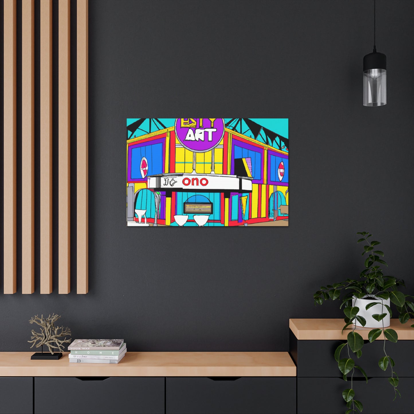 Twisty Time Soda Shop - Canvas