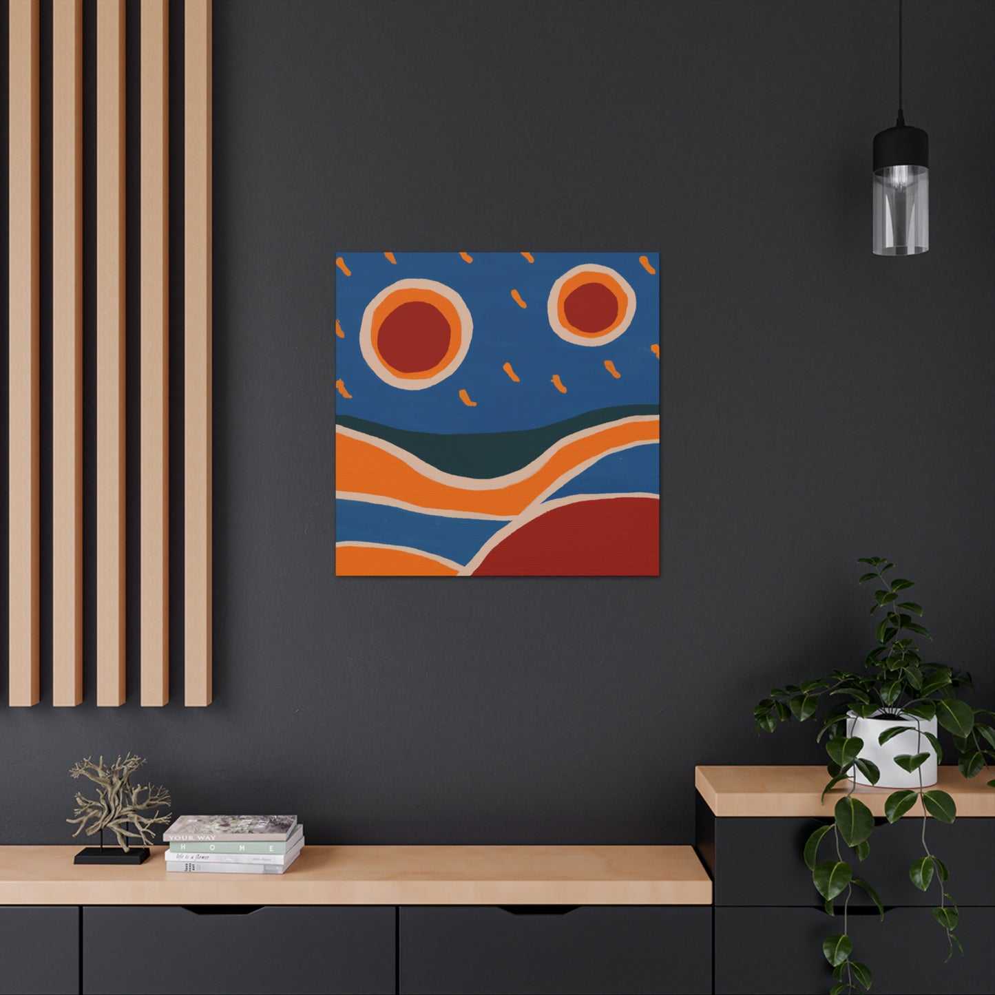 Flamingo Sue - Midcentury Canvas