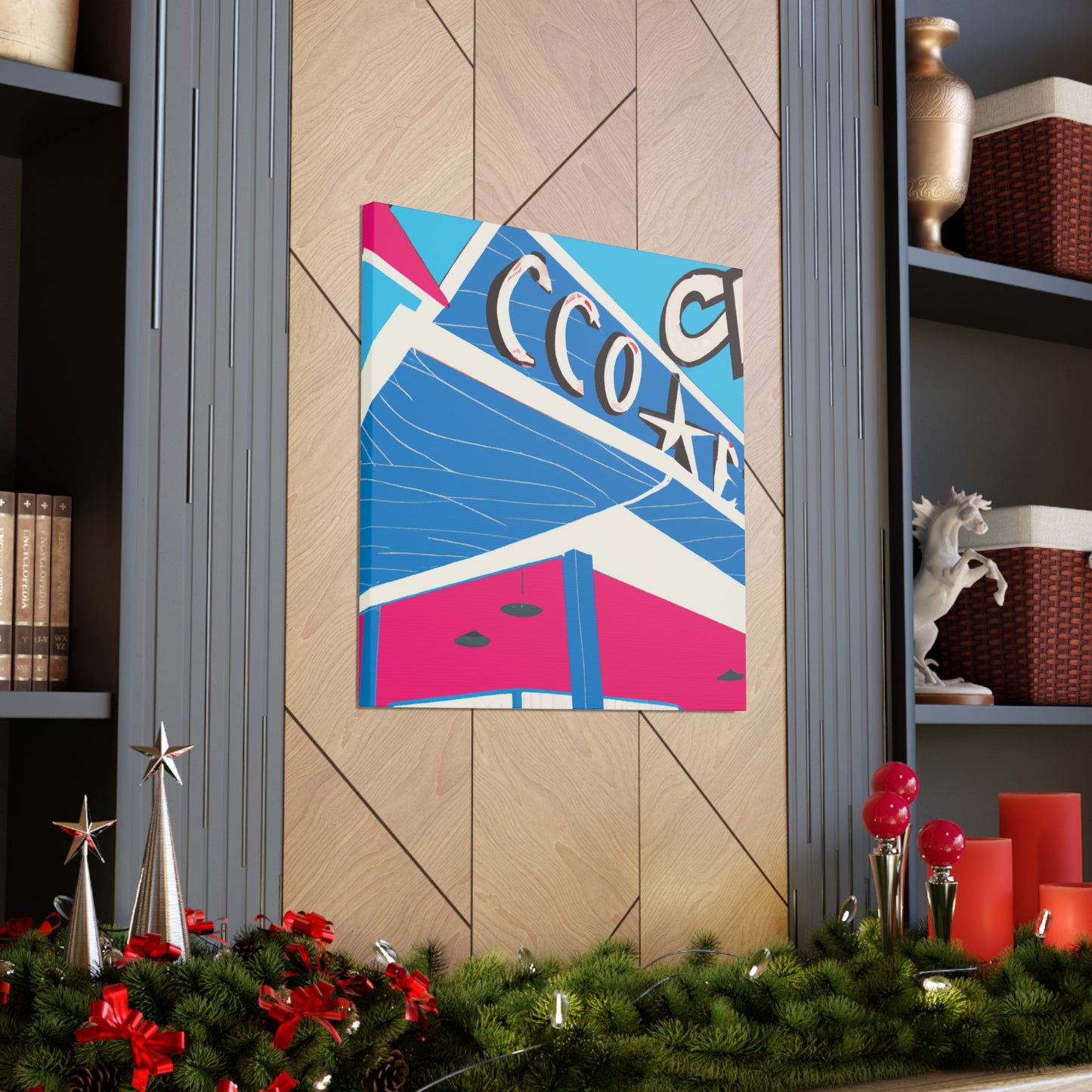 Sock-Hop Motel and Karaoke Lounge - Canvas - Pop Art