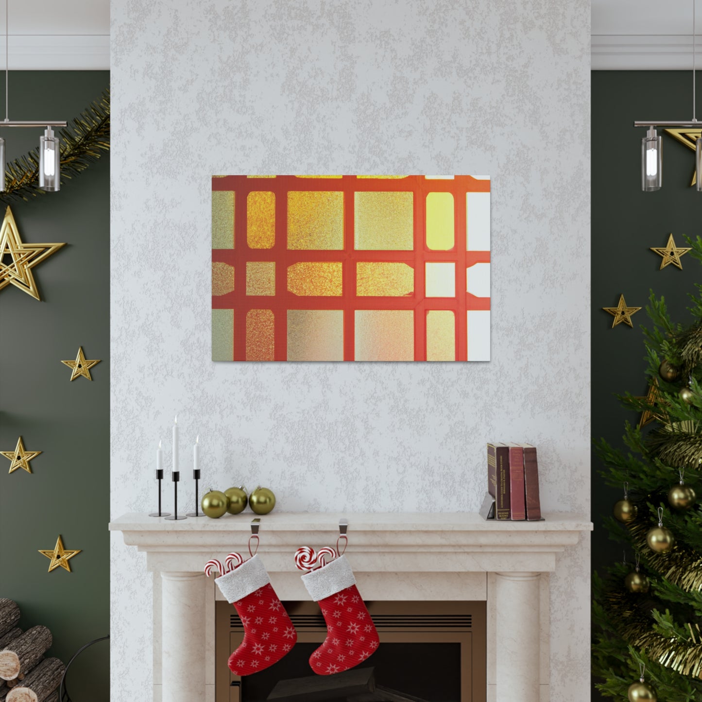 Orange Slice - Glass Canvas
