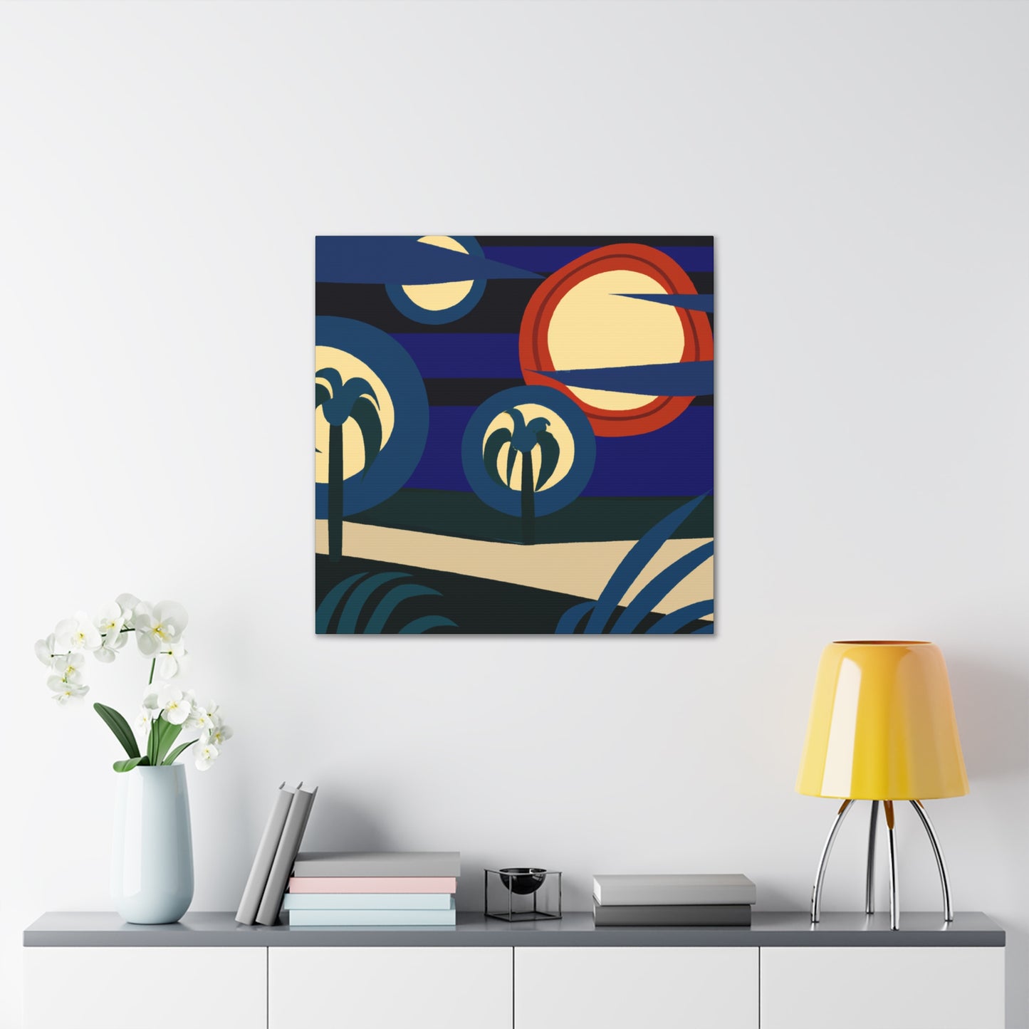 Vibrant Spheres- Midcentury - Canvas