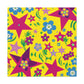 Funky Floral Flair: - Floral Canvas