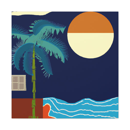 "Fanciful Farewell- Midcentury" - Canvas