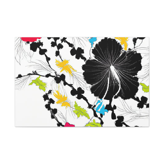 Periwinkle Petals - Floral - Canvas