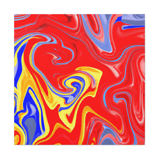 Aqua Aurora - Abstract - Canvas