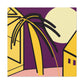 Mellow Mirage - Midcentury - Canvas