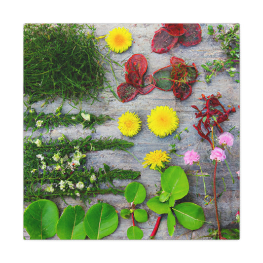"Garden Glimmer" - Canvas - Floral