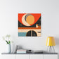 "Radial Reflection - Midcentury" - Canvas