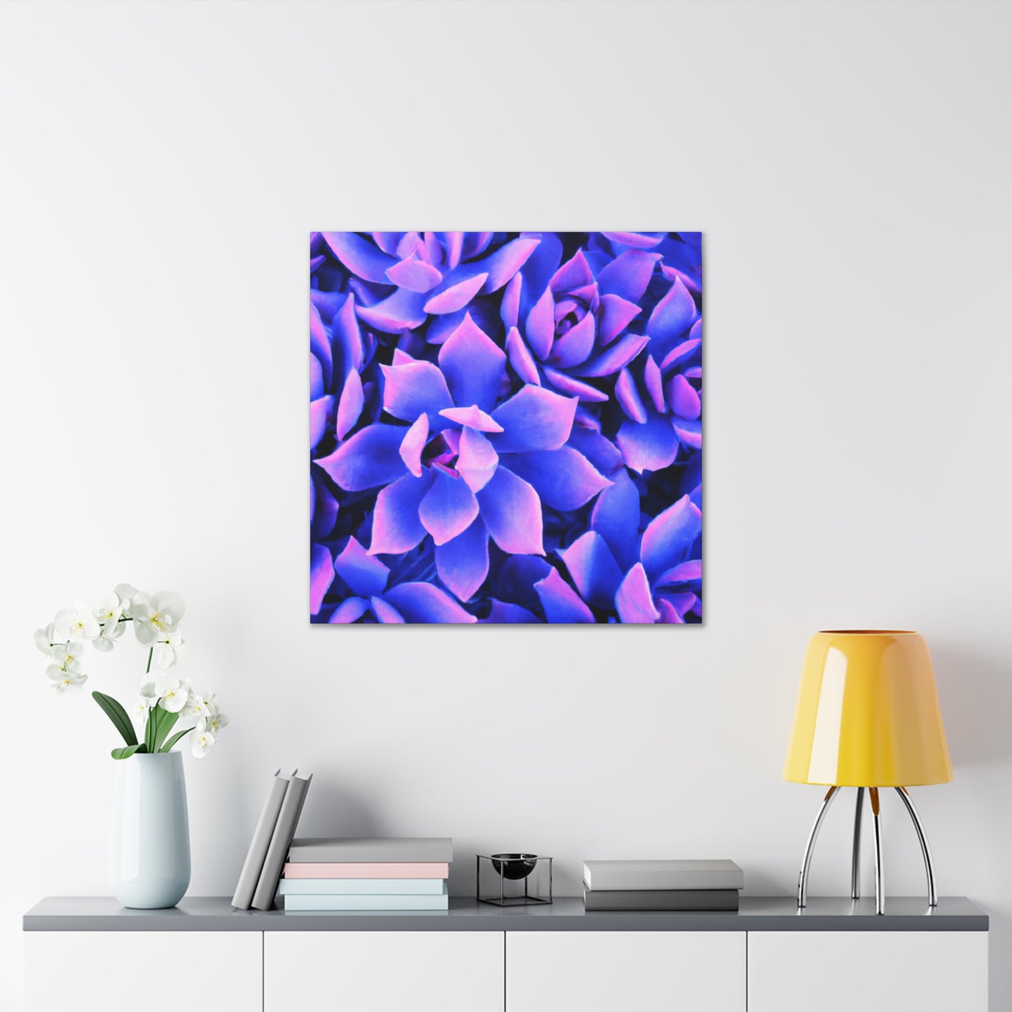Floral Eden Print. - Canvas - Succulent